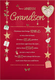 Wonderful Grandson Christmas Card