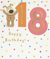 Boofle 18th Birthday Card For Her/Female/Friend With Envelope - Cute Design