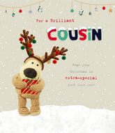 Boofle Brilliant Cousin Adorable Cute Reindeer Christmas Greeting Card 771143