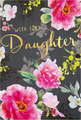 Classic Floral Design Daughter Birthday Card
