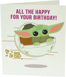 Galactic Greetings Baby Yoda Birthday Card