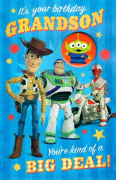 Disney Toy Story It's your Birthday Grandson with Badge