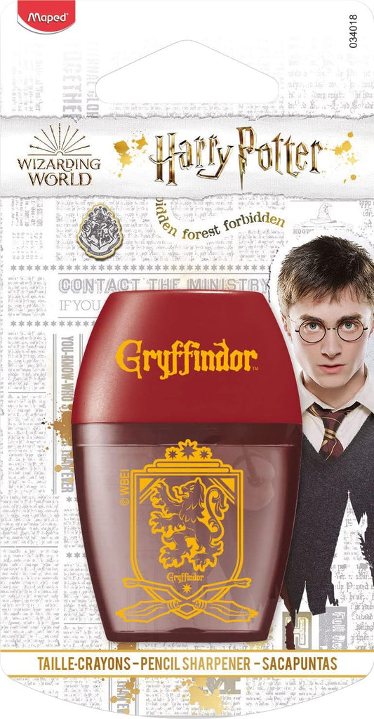 Maped Harry Potter pencil sharpener with Harry Potter-themed design and colorful detailing, perfect for students and fans.