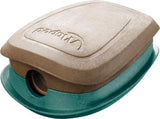 Maped smiling planet 1-hole pencil sharpener shown in close-up, colorful plastic design for school or art use.