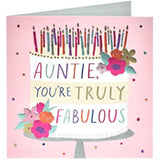 Fabulous Auntie Birthday Card