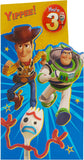 Disney Toy Story 3rd Boy Birthday Card with Badge
