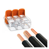 Wago 32A Compact 3 Way Connector 4mm Terminal Block