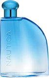 Nautica Pure Blue men's fragrance bottle, 100ml Eau de Toilette with sleek blue design and Nautica branding.