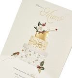 For Mum Heartfelt Message and Sparkling Gifts Design Christmas Card