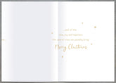 Both Of You Crescent Moon 3D Cut Out Luxury Christmas Card