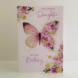 NQ Special Daughter birthday card featuring colorful floral design and heartfelt message for celebrating a special daughter.