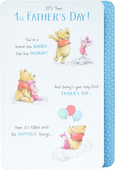 Disney Winnie the Pooh 1st Father's Day Card