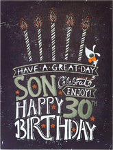 Have a Great Day Son 30th Birthday Card