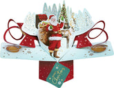3D Pop Up Santa and Sleigh Christmas Card