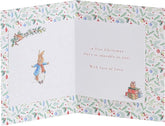 Peter Rabbit Christmas Card for Grandson's 1st Christmas Card