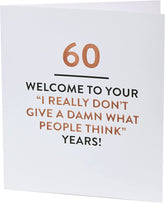 Funny 60th Birthday Card