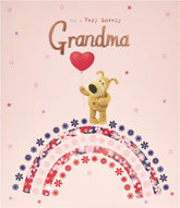 Boofle Birthday Card For Grandma With Envelope - Sweet Design And Balloon, 737934-0-1, Multi