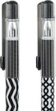 Set of four Oxford Helix Oxford Monochrome Gel Black Ink Pens displaying black ink tips and sleek black and white design.