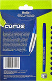 Set of 10 Oxford blue writing curve pens with sleek design, ideal for smooth handwriting and everyday use.