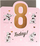 8th Birthday Card for Girl - Minnie Mouse