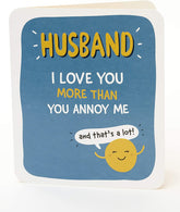 Funny Card for Husband Humourous Birthday Card