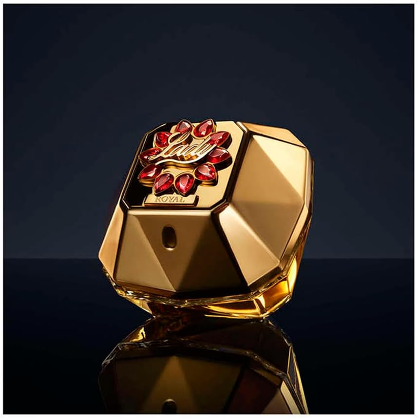 Paco Rabanne Lady Million Royal Eau de Parfum spray for women, 80ml, featuring a luxurious bottle design and elegant packaging.