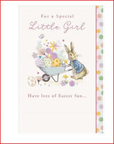 Special Little Girl Peter Rabbit Easter Card