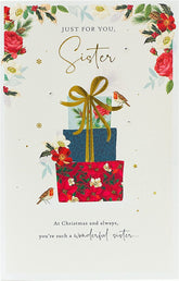 For A Special Sister Christmas Card