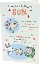 Son Funny Birthday Card Featuring Fun Poem