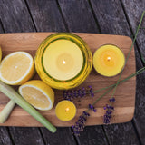 Set of 25 citronella tealight candles by Price's Candle, small scented candles for outdoor use