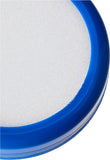 Blue sponge damper from Q-Connect for office mailers, shown in a close-up image of the dampening component.