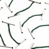 Q-Connect metal treasury tags, 25mm, in a pack of 100, used for organizing and labeling documents or files in stationery.