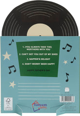 Father's Day Card For Grandad With Envelope - Record Design