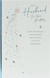 Birthday Card for Husband with Loving Words