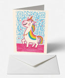 Joyful Unicorn Birthday Card
