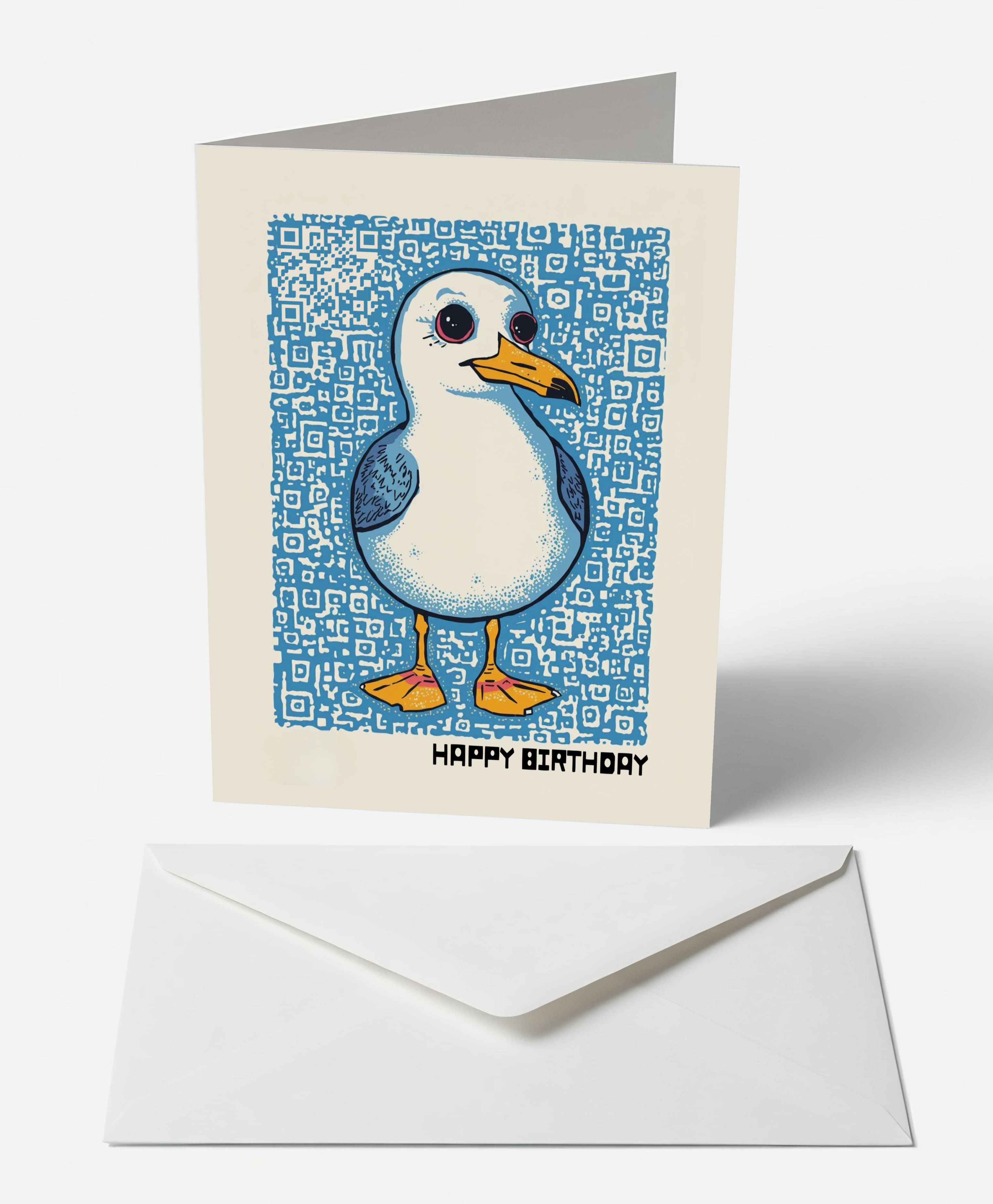 Cheeky Seagull Birthday Card