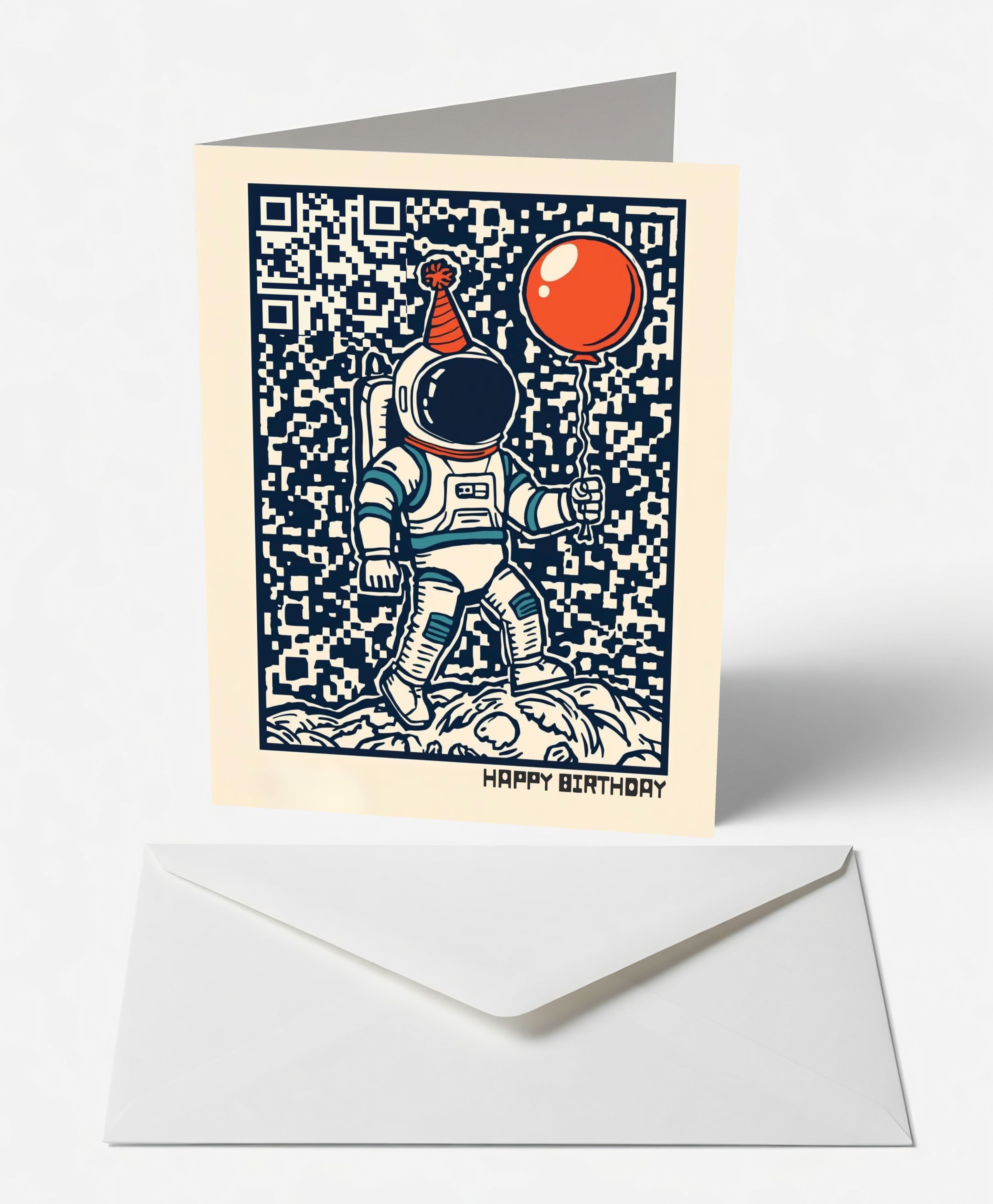 Spacewalk Astronaut Birthday Card
