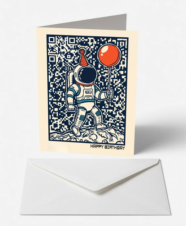 Spacewalk Astronaut Birthday Card