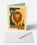 Safari Lion Birthday Card