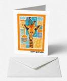 Happy Giraffe Birthday Card