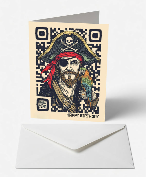 Swashbuckling Pirate Birthday Card