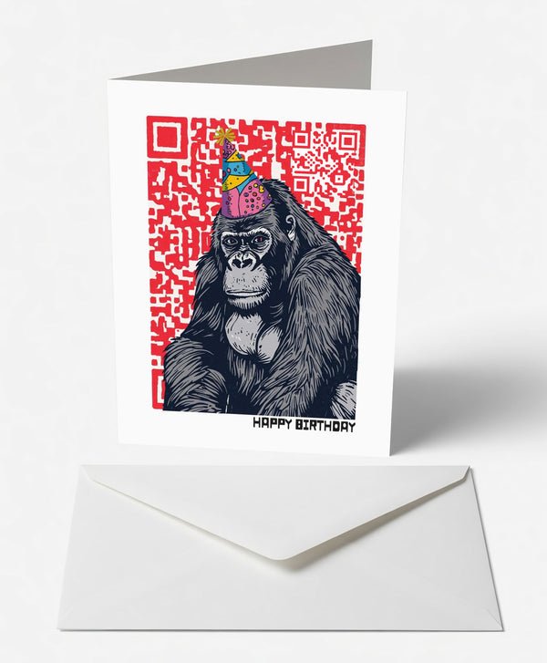 Party Gorilla Birthday Card