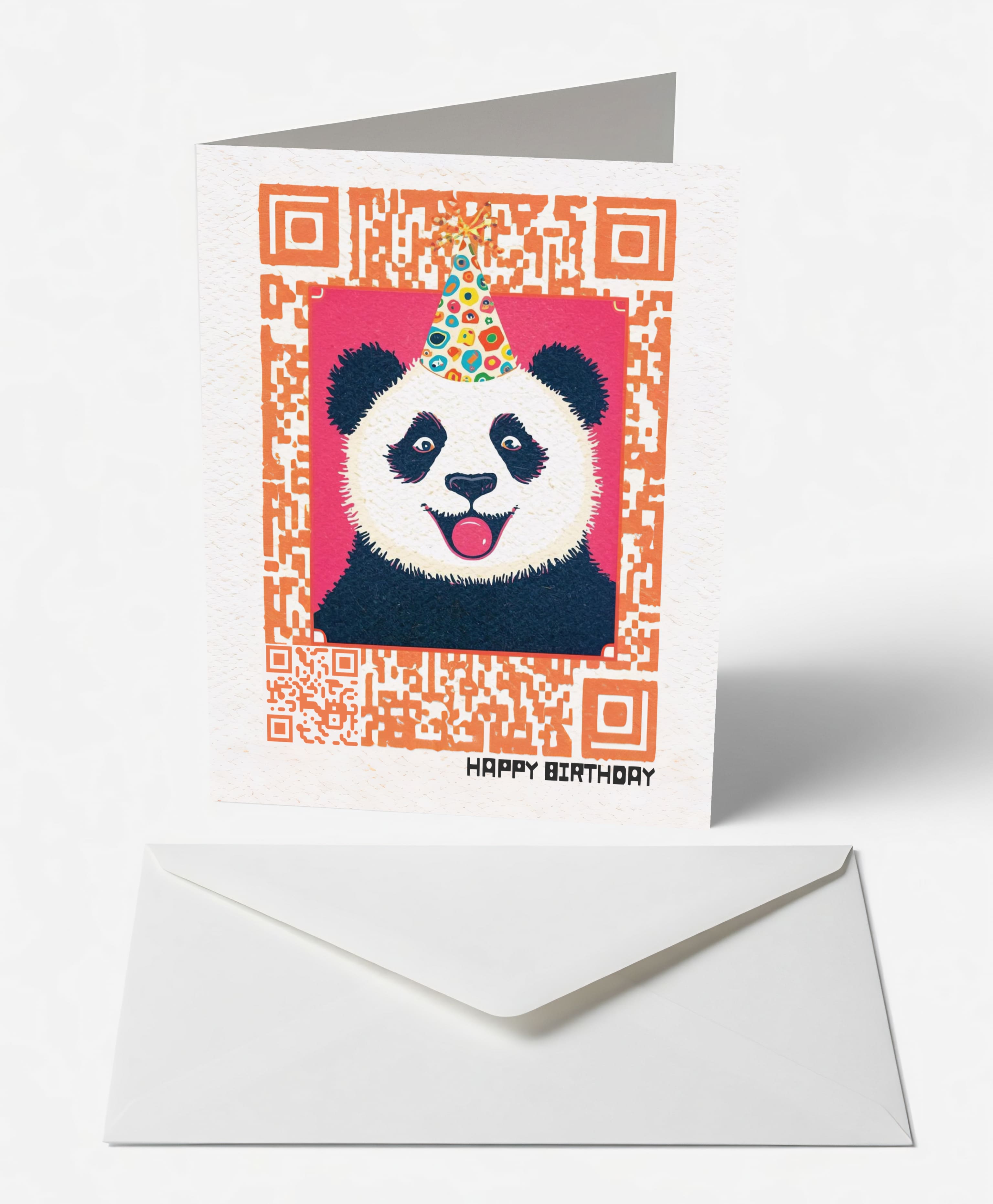 Joyful Panda Birthday Card