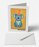 Sleepy Koala Birthday Card