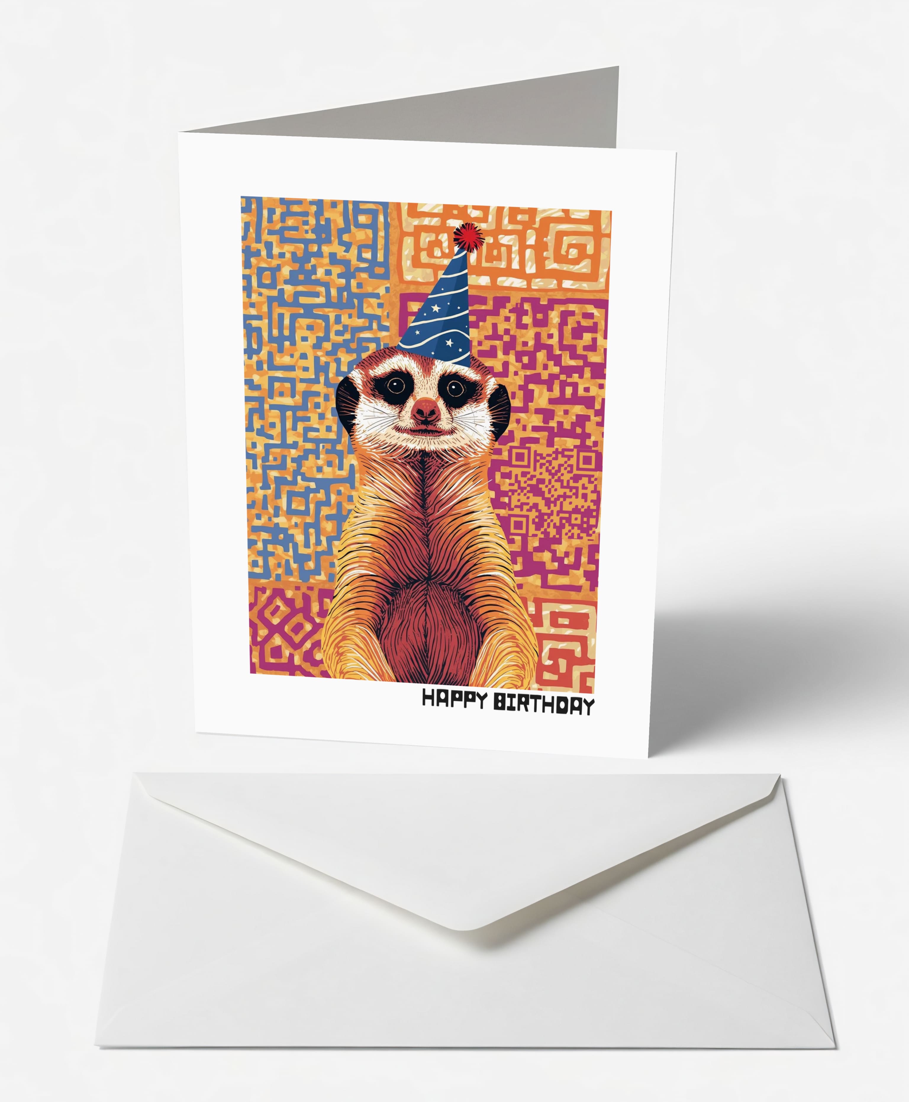 Alert Meerkat Birthday Card