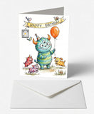 Friendly Monster Birthday Card