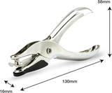Rapesco 25 single hole puncher for 10 sheets, compact metal desk accessory with ergonomic handle and precise punching mechanism
