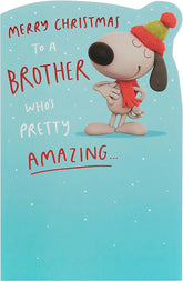 Crackers Christmas Brother-Brother Christmas Card