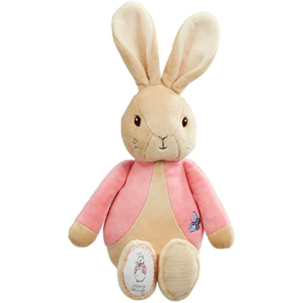 Soft plush bunny toy by Rainbow Designs featuring Peter Rabbit and Flopsy Bunny, perfect for young children and cuddly play.