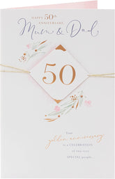 Mum and Dad On 50th Golden Anniversary Card